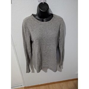 J.Crew Women's Gray V-Neck‎ Sweater XS Wool Blend Lightweight Classic